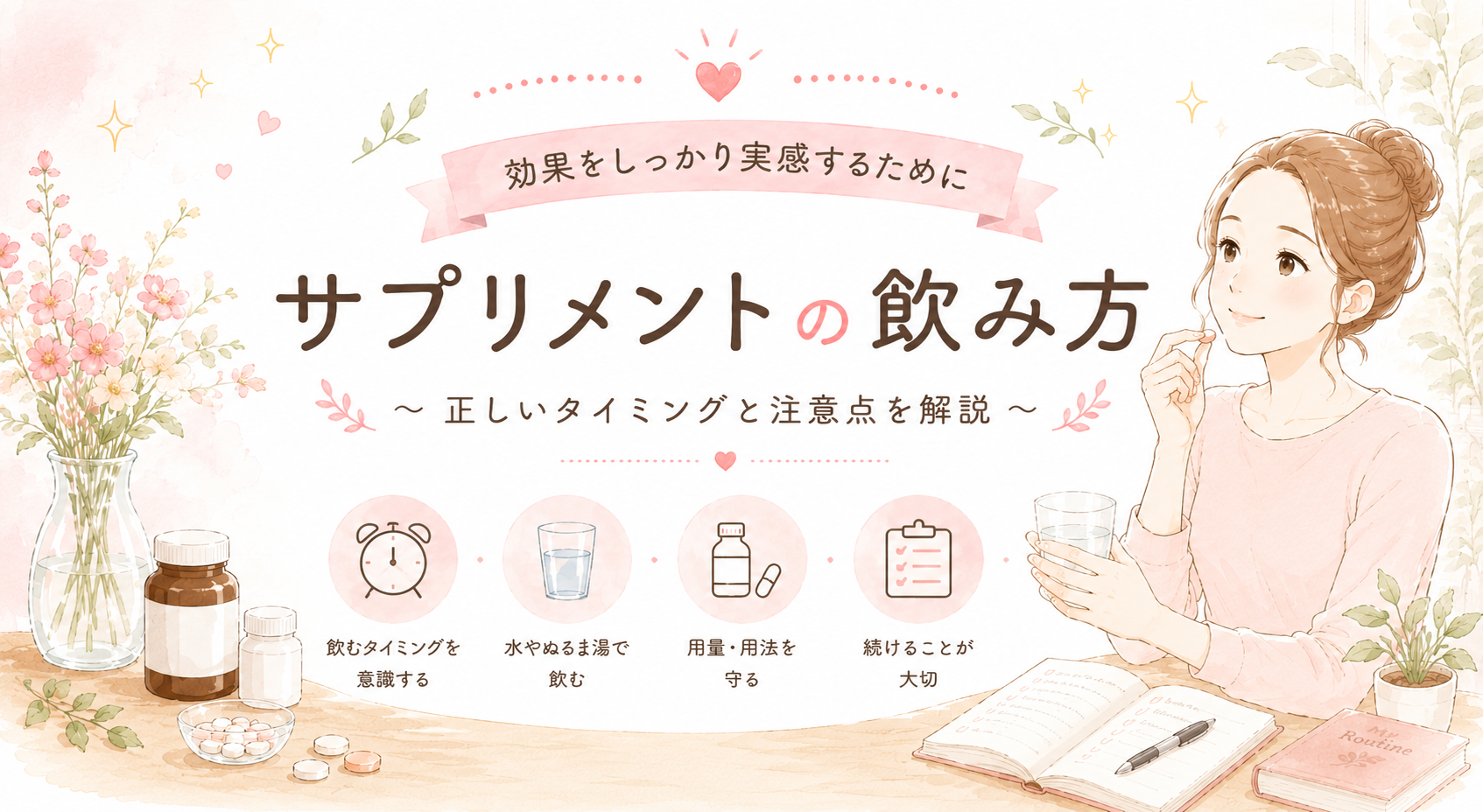 正しいサプリメントの飲み方