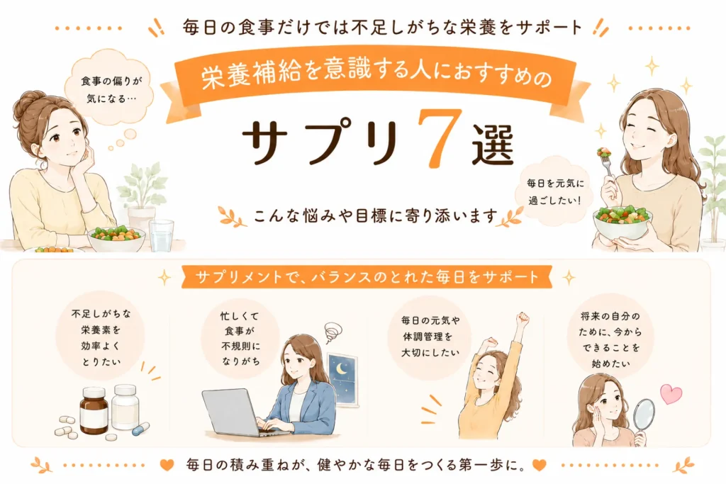 サプリメントおすすめ30選！目的別の種類や選び方をわかりやすく解説